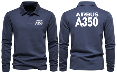 AIRBUS A350 LONG SLEEVE POLO
